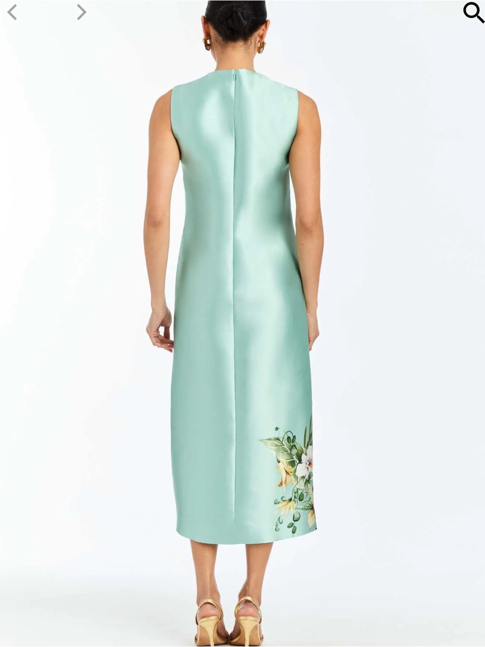 NWT Mestiza New York Serena Midi Dress Size 8 In Citron Tableau - Picture 2 of 12